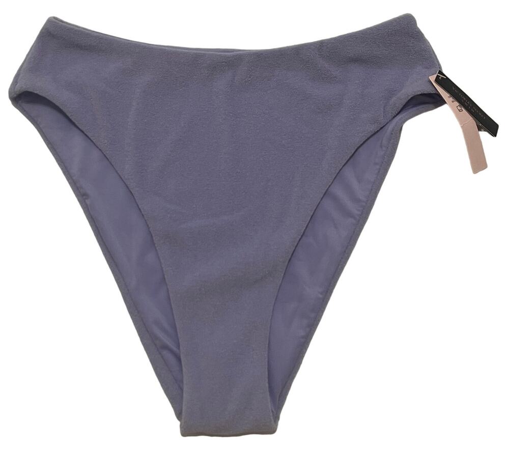 6-64 VICTORIA'S SECRET NWT $26.95 High Waist Bikini Bottoms Terry Bloth Medium